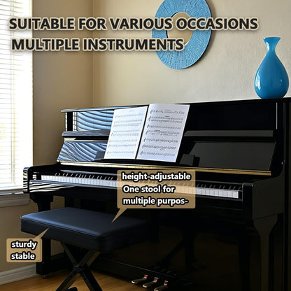 Piano Bench, Keyboard Stool,Piano Stool,16''-20'' Height Adjustable