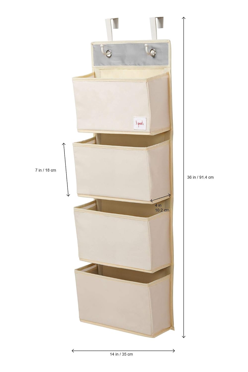 Over Door Baby Organizer, Hooks Included, Ostrich