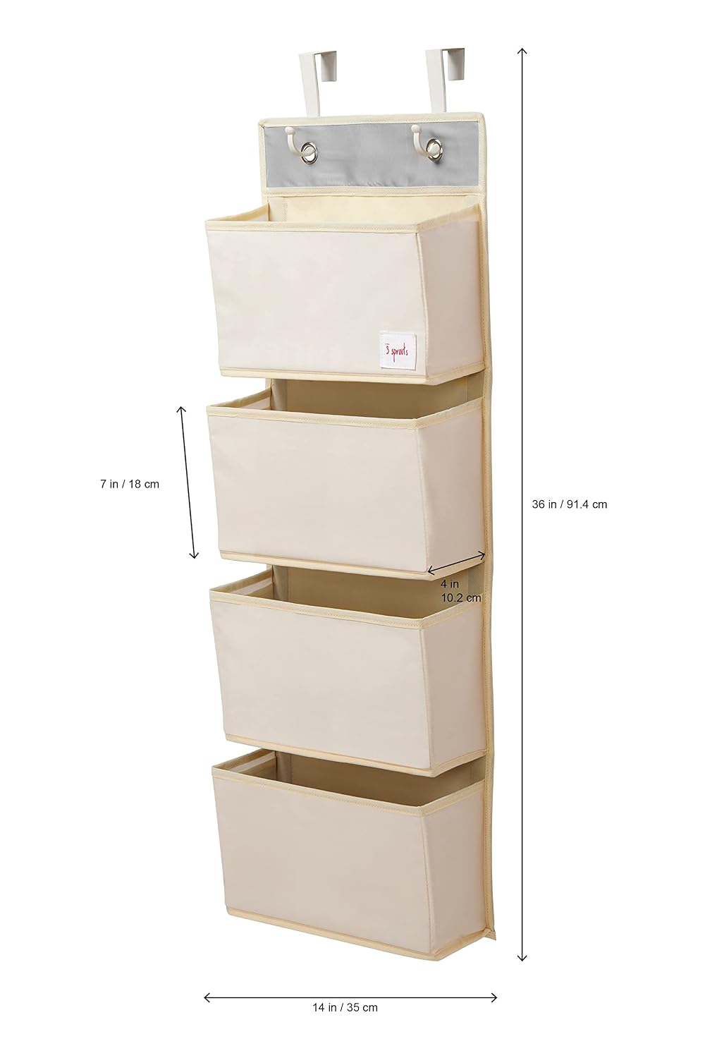 Over Door Baby Organizer, Hooks Included, Ostrich