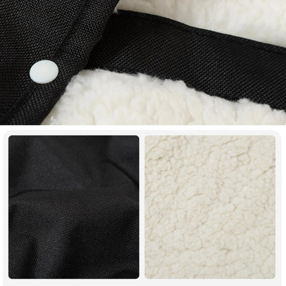Winter Warm Stroller Gloves, Anti-Freeze Windproof Stroller Hand Muff with Berber Fleece, Winter Stroller Accessories Cozy Pram Handlebar Mittens for Strollers, Trolleys, Shopping Cart