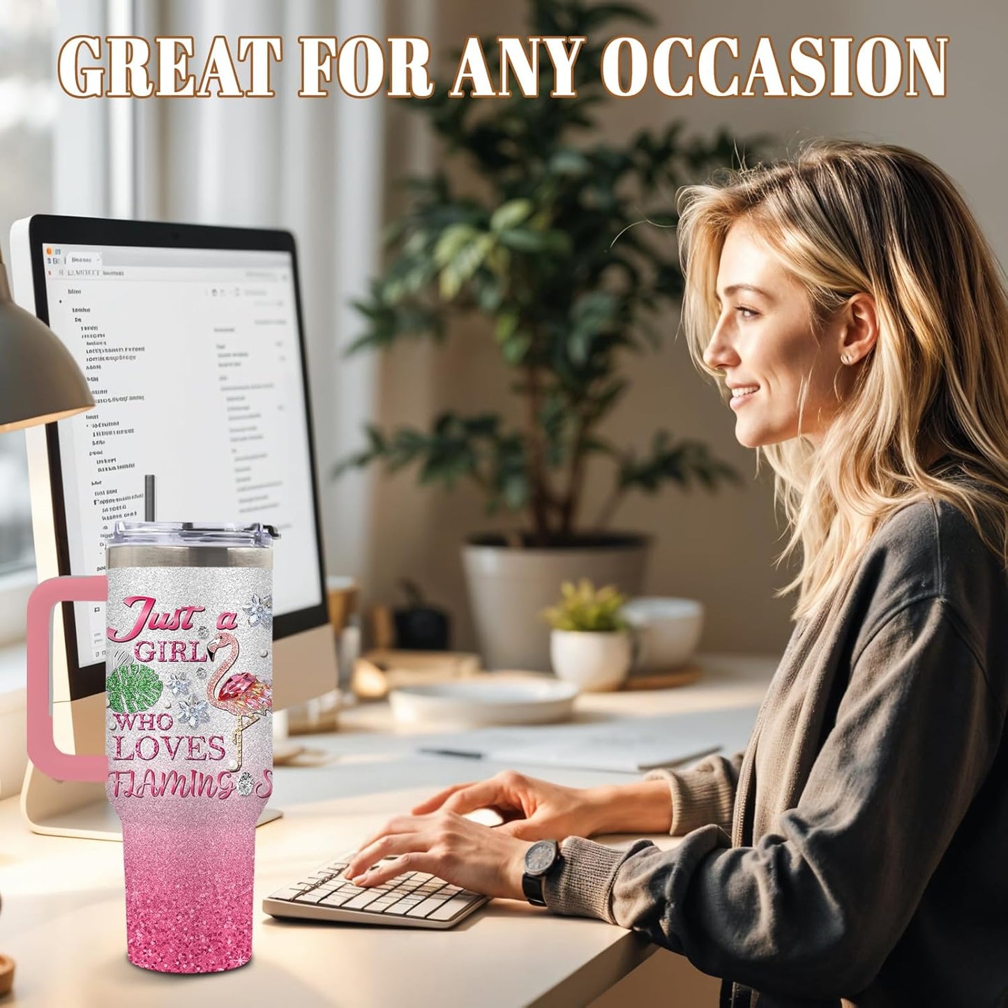 Sea Turtle Tumbler 40oz, Blue Turtles Cup Gifts for Women | Ocean Themed Tumbler for Beach Lovers Leakproof, Cute Animal Print Water Bottle, Ideal Gifts for Sea Turtle Lover, 1 Pack