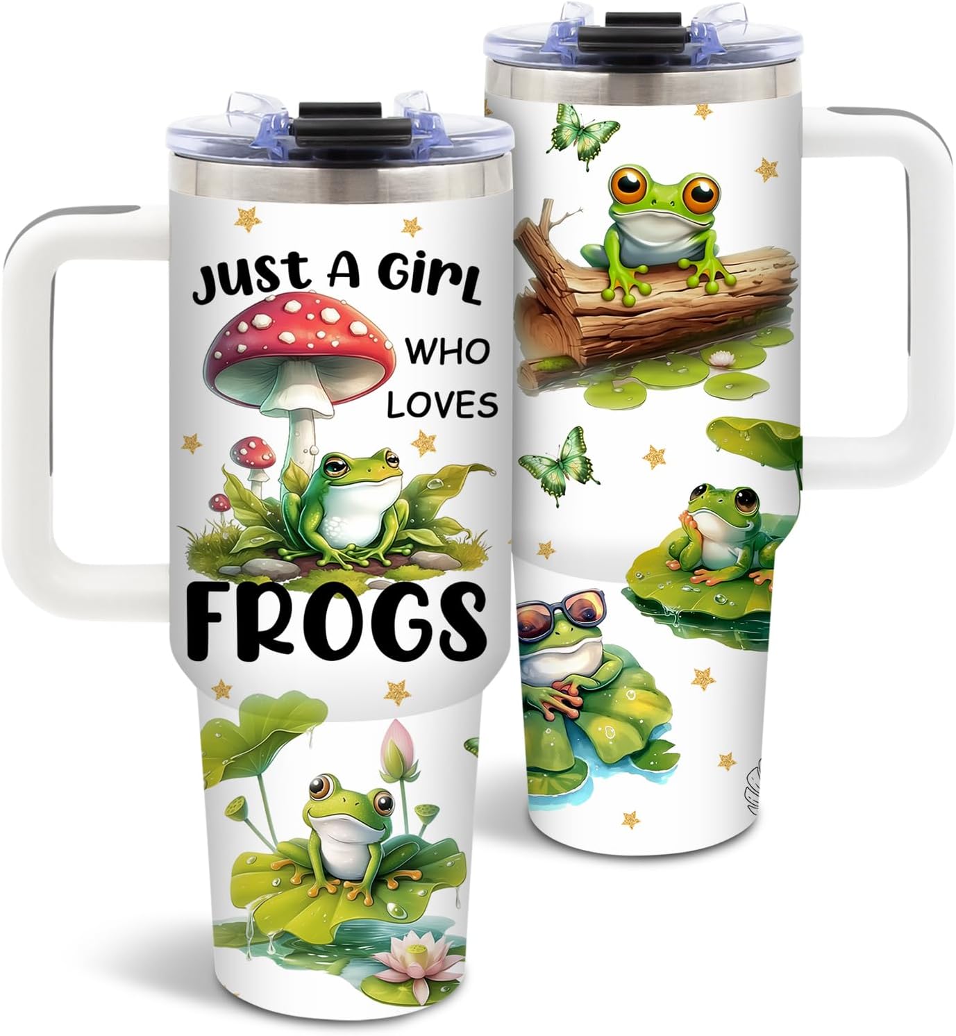 Sea Turtle Tumbler 40oz, Blue Turtles Cup Gifts for Women | Ocean Themed Tumbler for Beach Lovers Leakproof, Cute Animal Print Water Bottle, Ideal Gifts for Sea Turtle Lover, 1 Pack