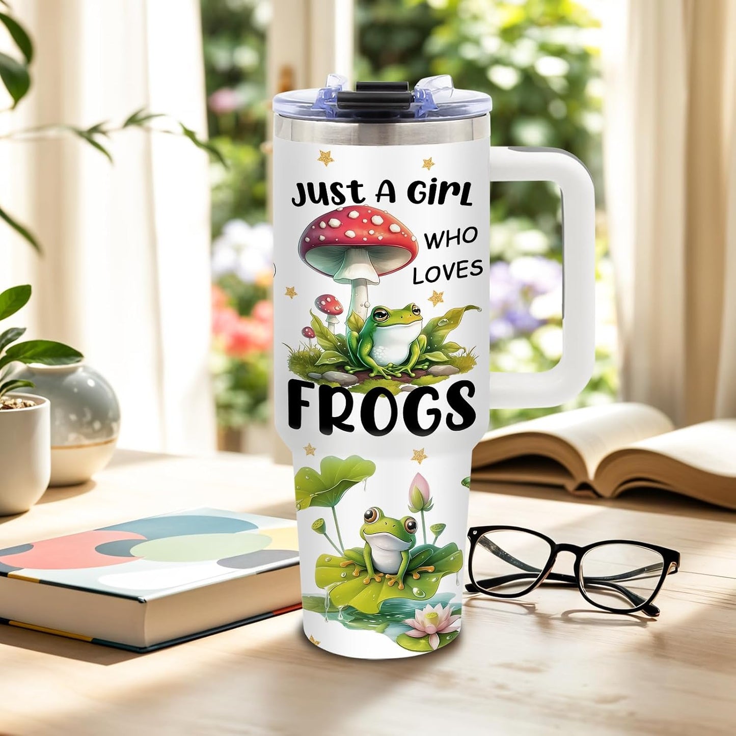 Sea Turtle Tumbler 40oz, Blue Turtles Cup Gifts for Women | Ocean Themed Tumbler for Beach Lovers Leakproof, Cute Animal Print Water Bottle, Ideal Gifts for Sea Turtle Lover, 1 Pack