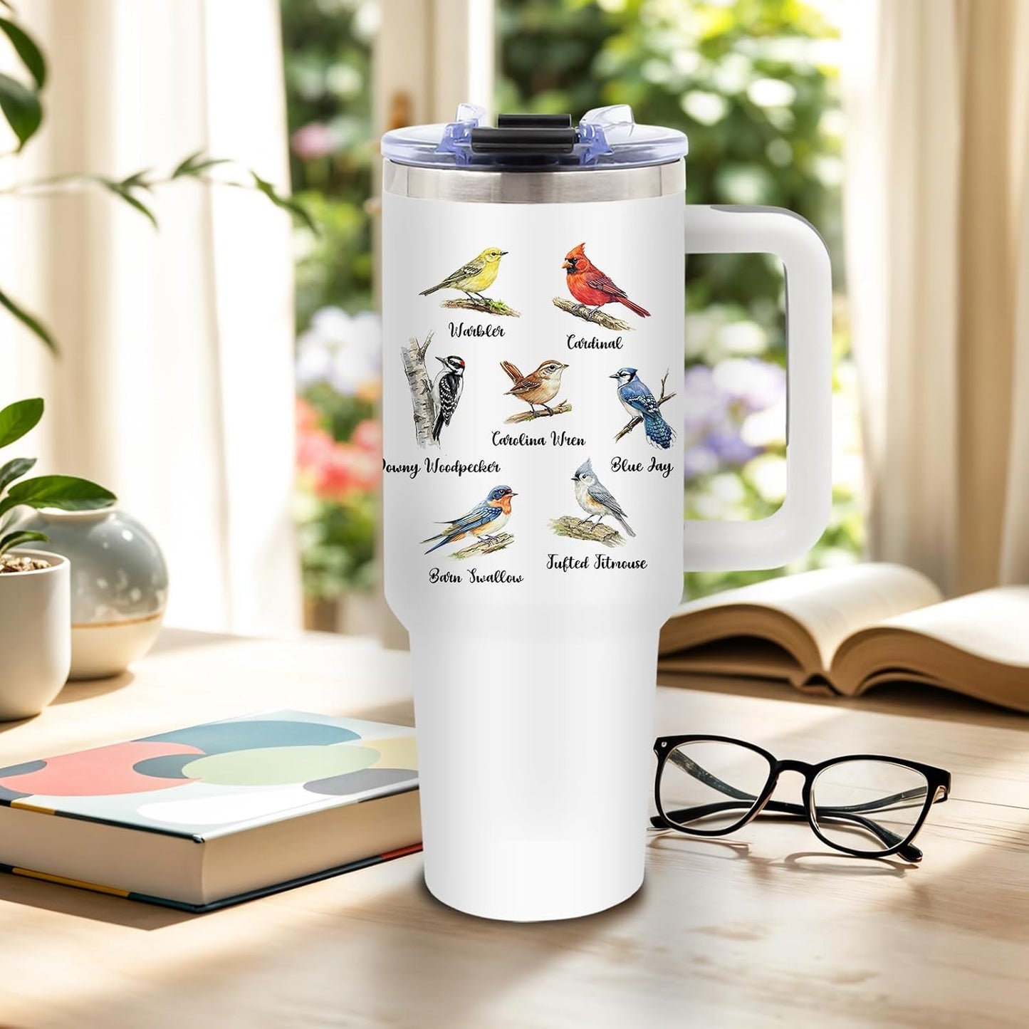 Sea Turtle Tumbler 40oz, Blue Turtles Cup Gifts for Women | Ocean Themed Tumbler for Beach Lovers Leakproof, Cute Animal Print Water Bottle, Ideal Gifts for Sea Turtle Lover, 1 Pack