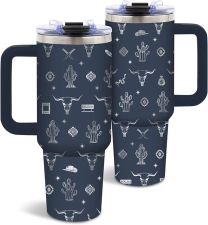 Sea Turtle Tumbler 40oz, Blue Turtles Cup Gifts for Women | Ocean Themed Tumbler for Beach Lovers Leakproof, Cute Animal Print Water Bottle, Ideal Gifts for Sea Turtle Lover, 1 Pack