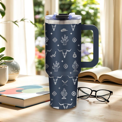 Sea Turtle Tumbler 40oz, Blue Turtles Cup Gifts for Women | Ocean Themed Tumbler for Beach Lovers Leakproof, Cute Animal Print Water Bottle, Ideal Gifts for Sea Turtle Lover, 1 Pack