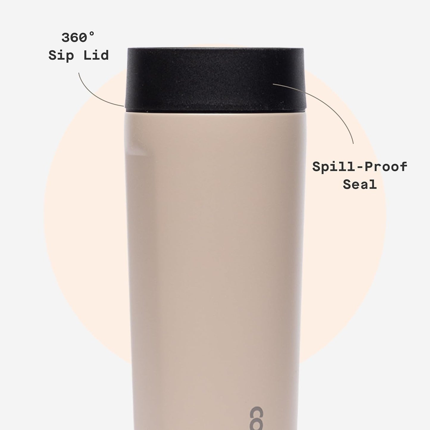 Commuter Cup - Insulated Stainless Steel Travel Mug - Holiday Mug Gift - 17 oz - Desert