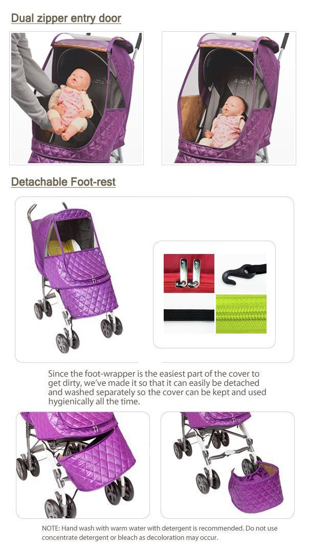 Castle Alpha Stroller Weather Shield (Navy)
