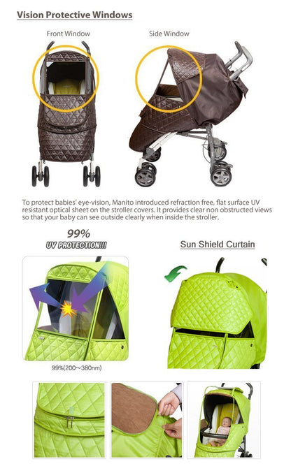 Castle Alpha Stroller Weather Shield (Navy)