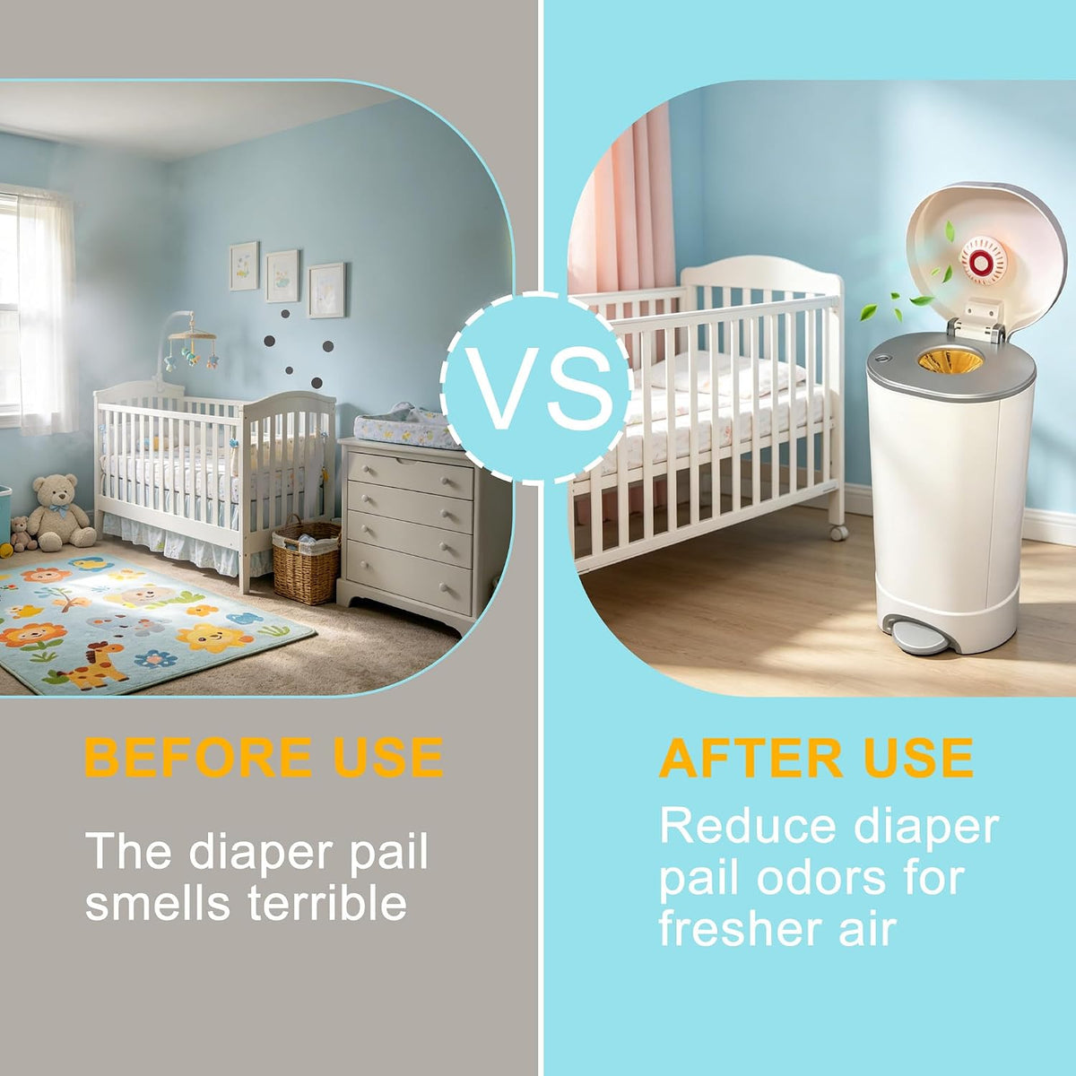 Diaper Pail Deodorizer for Munchkin Step and Pail Diaper Pails