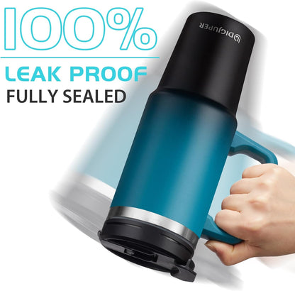 Insulated Tumbler with Straw and Sleeve - Leakproof Water Bottle Fits in Cup Holder, Stainless Steel Cup Coffee Mug Travel Tumbler with Lid, Cold for 36 Hrs/Hot for 12 Hrs