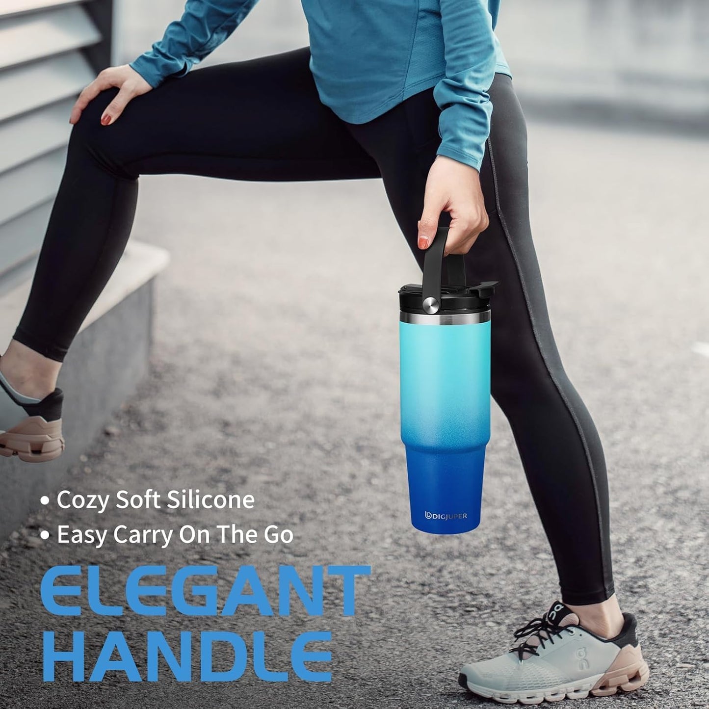 Insulated Tumbler with Straw and Sleeve - Leakproof Water Bottle Fits in Cup Holder, Stainless Steel Cup Coffee Mug Travel Tumbler with Lid, Cold for 36 Hrs/Hot for 12 Hrs