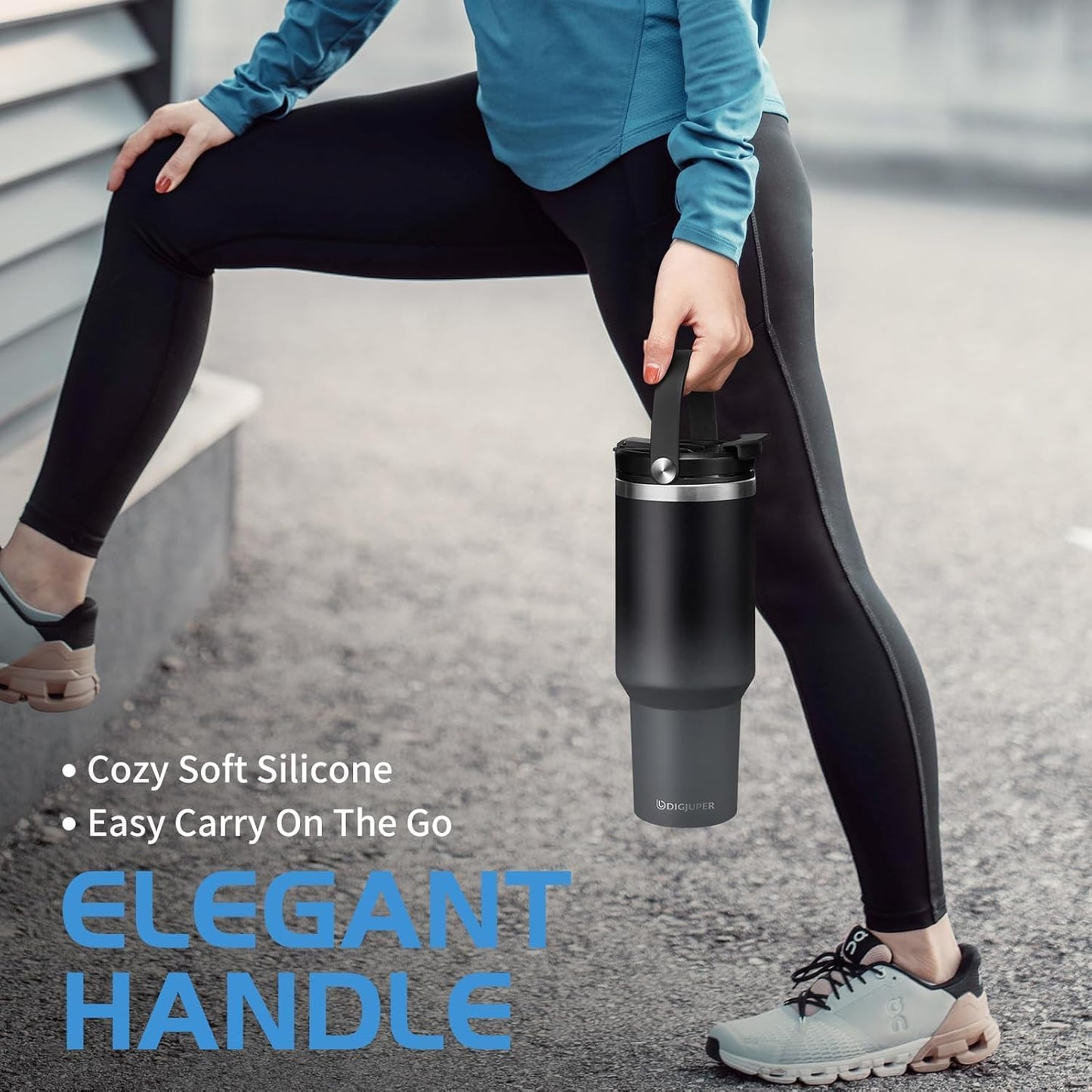 Insulated Tumbler with Straw and Sleeve - Leakproof Water Bottle Fits in Cup Holder, Stainless Steel Cup Coffee Mug Travel Tumbler with Lid, Cold for 36 Hrs/Hot for 12 Hrs