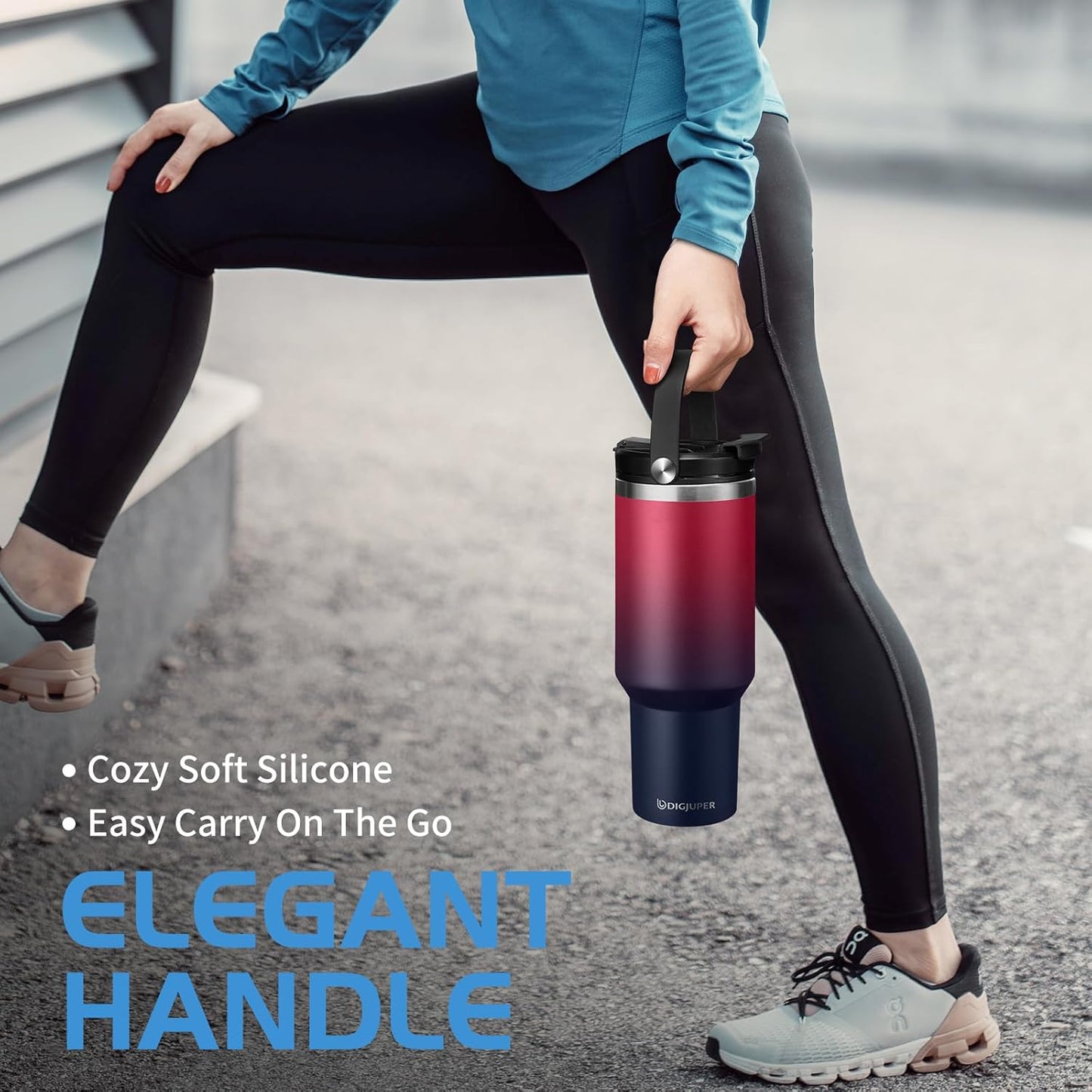 Insulated Tumbler with Straw and Sleeve - Leakproof Water Bottle Fits in Cup Holder, Stainless Steel Cup Coffee Mug Travel Tumbler with Lid, Cold for 36 Hrs/Hot for 12 Hrs