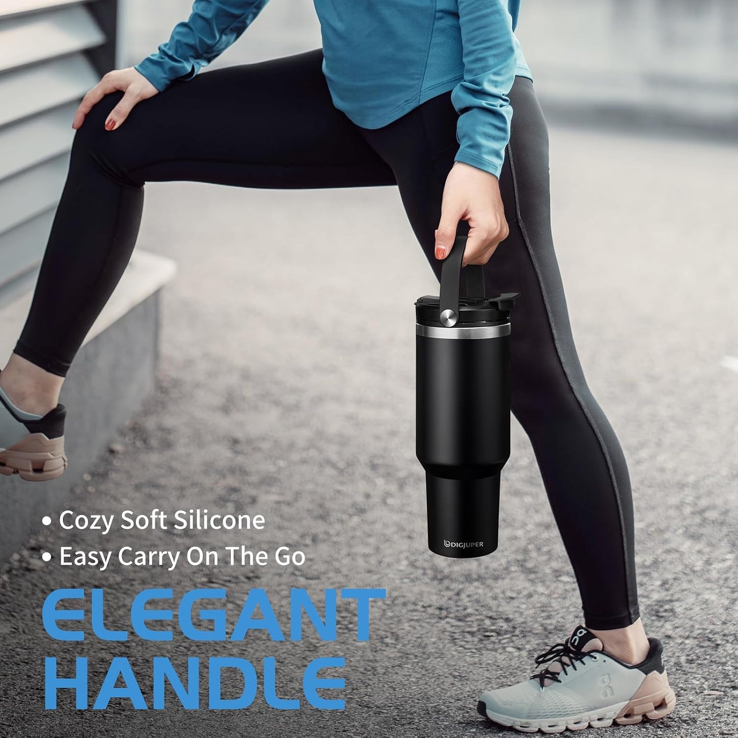 Insulated Tumbler with Straw and Sleeve - Leakproof Water Bottle Fits in Cup Holder, Stainless Steel Cup Coffee Mug Travel Tumbler with Lid, Cold for 36 Hrs/Hot for 12 Hrs