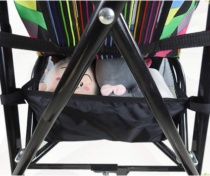 Kamonda Baby Stroller Hanging Basket - Newborn Pram Bottom Organizer Bag - Black