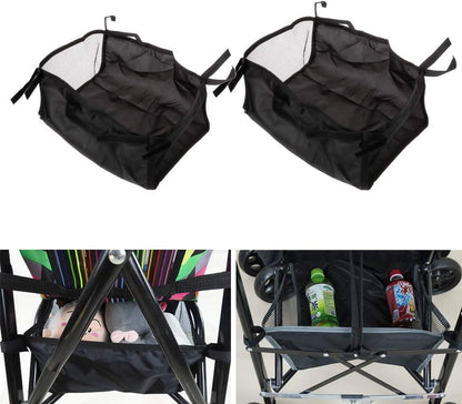 Kamonda Baby Stroller Hanging Basket - Newborn Pram Bottom Organizer Bag - Black