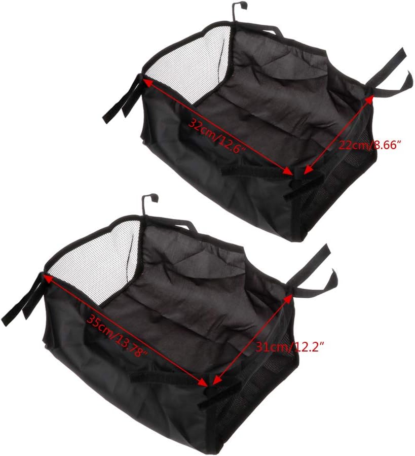 Kamonda Baby Stroller Hanging Basket - Newborn Pram Bottom Organizer Bag - Black