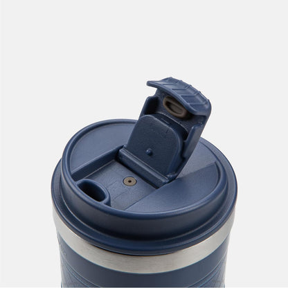 13 oz Travel Coffee Tumbler – 6H hot / 12H cold, Mig-White | 18/10 Stainless Steel, double wall vacuum insulation, keeps hot 6h & cold 12h, BPA free, ideal for office, camping, commutes