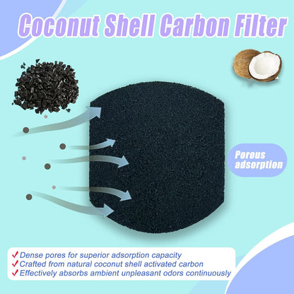 12PCS Activated Charcoal Filter Refills for Ubbi Diaper Pails