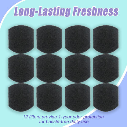 12PCS Activated Charcoal Filter Refills for Ubbi Diaper Pails