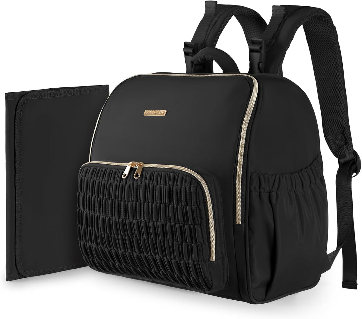 Diaper Bag Backpack with Changing Pad, Baby Diaper Bag, Camel