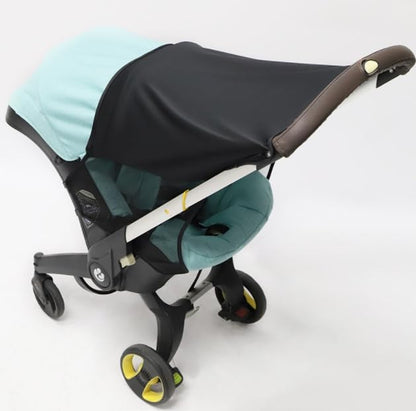 Baby Stroller Sun Shade Sun Protection Baby Car Seat Sunshade Extension Stroller Sun Shade Compatible with Doona Infant Stroller Pram Buggy Pushchairs UV Protection Sun Cover Canopy Stroller Sunshade