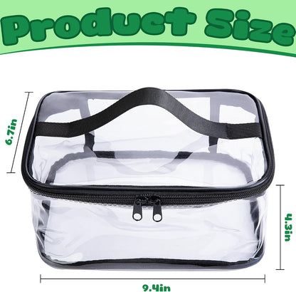 3 Pcs Clear Toy Storage Bag, Waterproof PVC Toy Organized Bag with Zipper