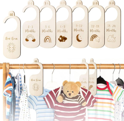 Baby Closet Dividers, 7-Piece Double-Sided Set, Newborn to 24 Months