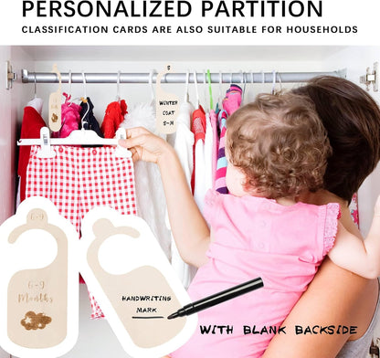 Baby Closet Dividers, 7-Piece Double-Sided Set, Newborn to 24 Months