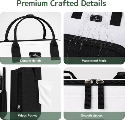 Diaper Bag Backpack with Bottle Warmer Bag for Mom Dad