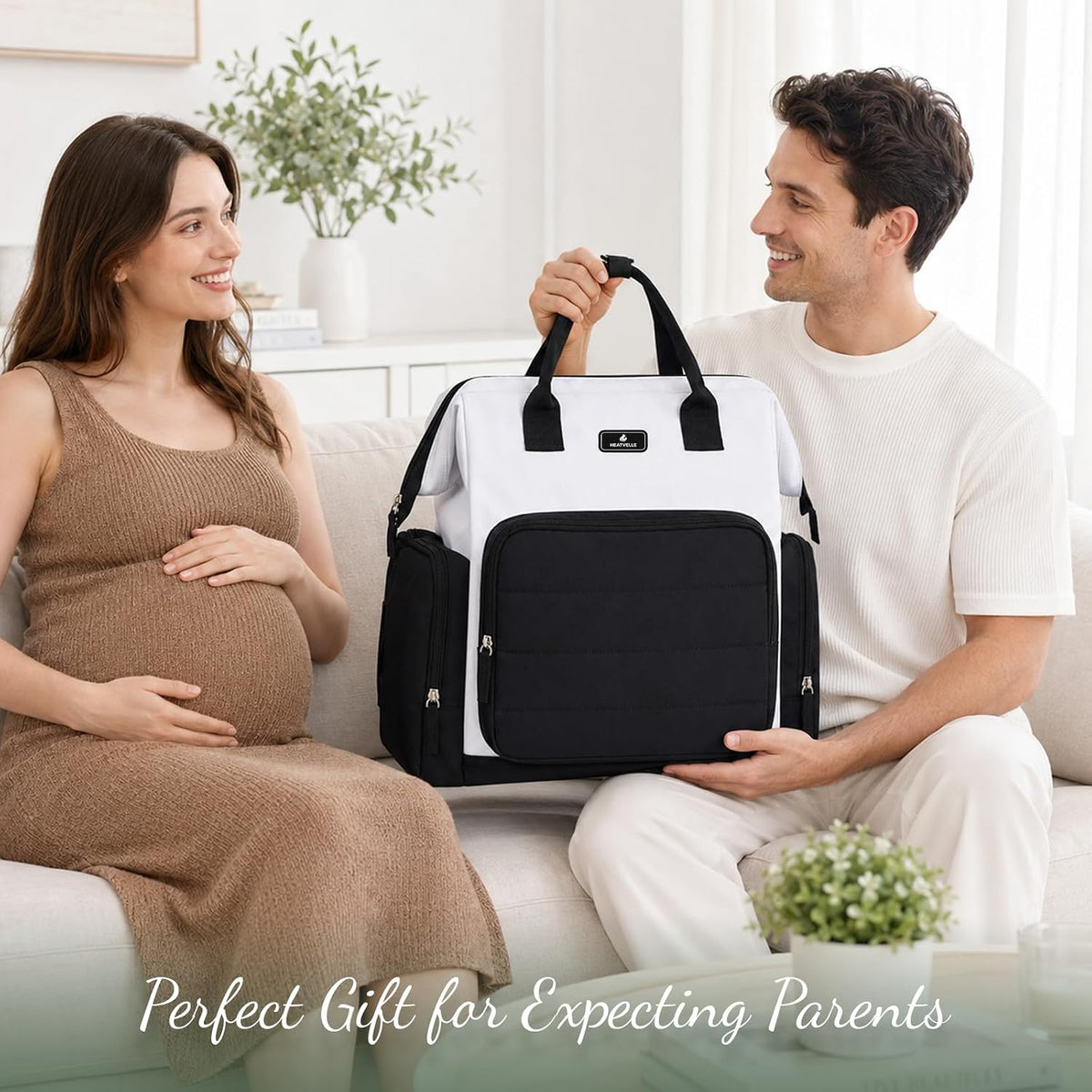 Diaper Bag Backpack with Bottle Warmer Bag for Mom Dad