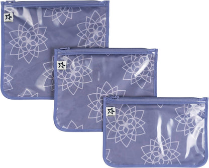 Diaper Bag Organizing Pouches|3 Pack Mess-Proof Clear Front Travel Organizer Bags&TSA Approved Toiletry Bag Set for Baby and Mom Essentials