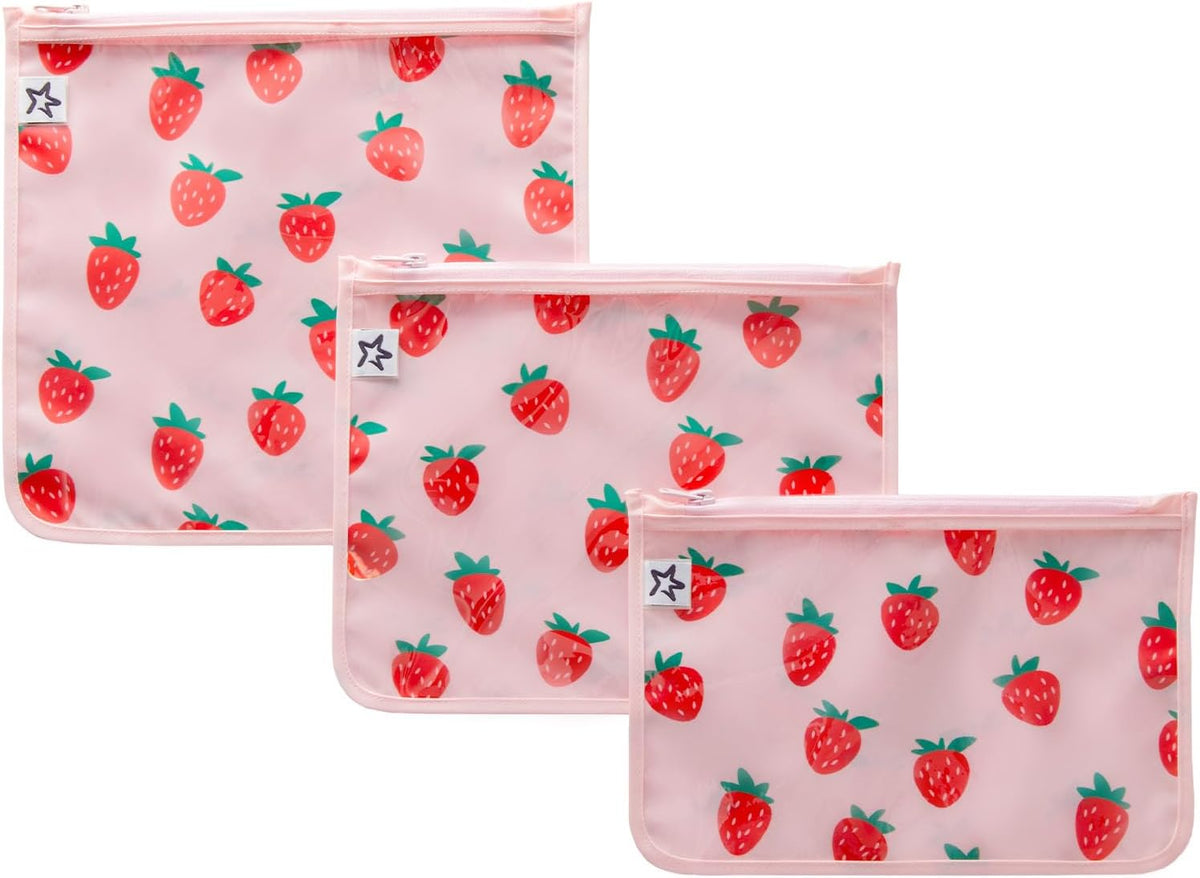 Diaper Bag Organizing Pouches|3 Pack Mess-Proof Clear Front Travel Organizer Bags&TSA Approved Toiletry Bag Set for Baby and Mom Essentials