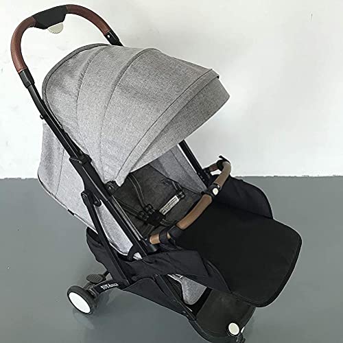 Baby Stroller Footrest Extension Universal Stroller Footstool Support Accessory for Baby Needs (Black)