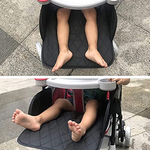 Baby Stroller Footrest Extension Universal Stroller Footstool Support Accessory for Baby Needs (Black)