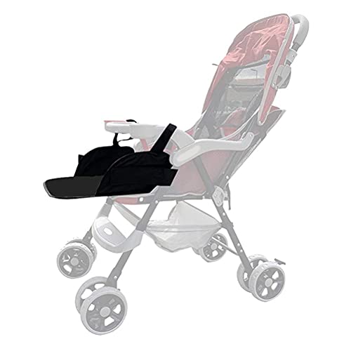 Baby Stroller Footrest Extension Universal Stroller Footstool Support Accessory for Baby Needs (Black)