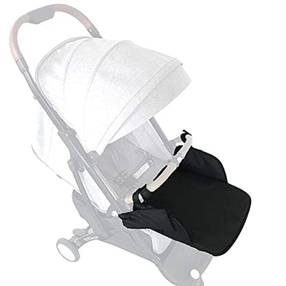 Baby Stroller Footrest Extension Universal Stroller Footstool Support Accessory for Baby Needs (Black)