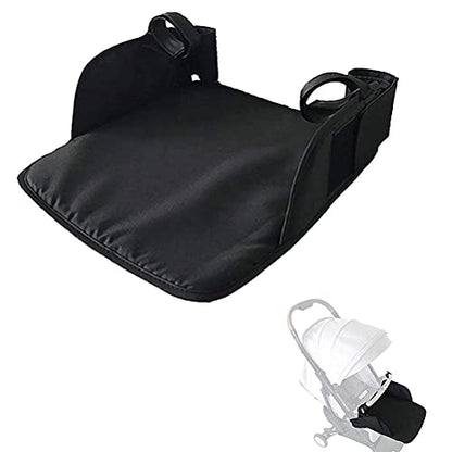 Baby Stroller Footrest Extension Universal Stroller Footstool Support Accessory for Baby Needs (Black)