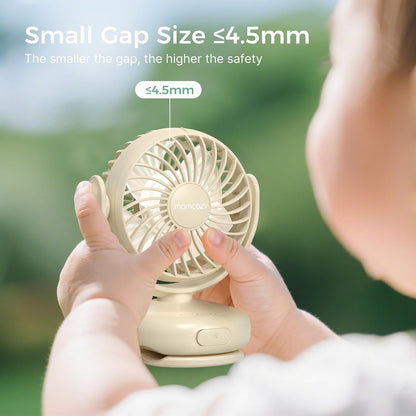 Portable Stroller Fan with Clip, 4-Speed Mini Cooling Fan, 0.26 Lb