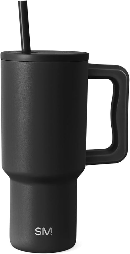 Tumbler with Handle and Straw | 40oz | 80s Mix | Trek Tumbler, Travel Mug | Insulated Water Bottle, Cupholder Friendly, Stainless Steel Cup | 80s Mix - Colors C