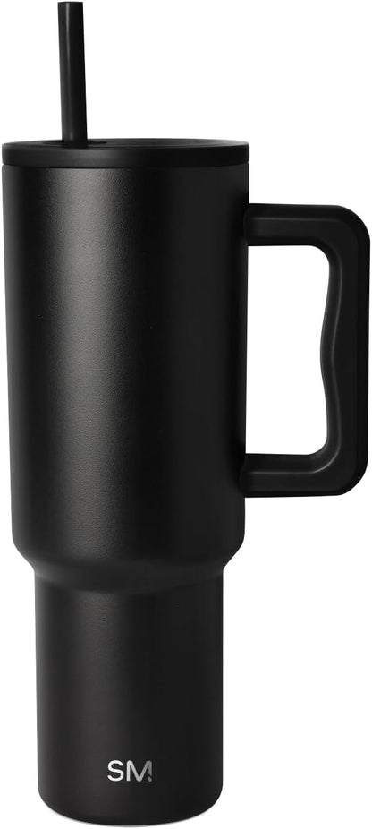 Tumbler with Handle and Straw | 40oz | 80s Mix | Trek Tumbler, Travel Mug | Insulated Water Bottle, Cupholder Friendly, Stainless Steel Cup | 80s Mix - Colors C