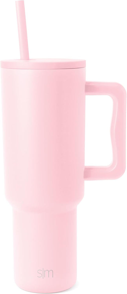 Tumbler with Handle and Straw | 40oz | 80s Mix | Trek Tumbler, Travel Mug | Insulated Water Bottle, Cupholder Friendly, Stainless Steel Cup | 80s Mix - Colors C