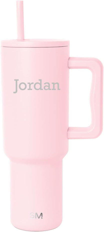 Tumbler with Handle and Straw | 40oz | 80s Mix | Trek Tumbler, Travel Mug | Insulated Water Bottle, Cupholder Friendly, Stainless Steel Cup | 80s Mix - Colors C