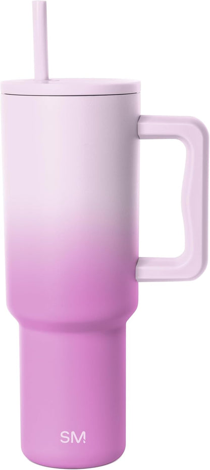 Tumbler with Handle and Straw | 40oz | 80s Mix | Trek Tumbler, Travel Mug | Insulated Water Bottle, Cupholder Friendly, Stainless Steel Cup | 80s Mix - Colors C