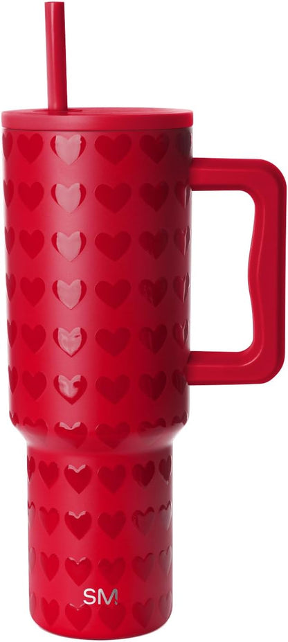 Tumbler with Handle and Straw | 40oz | 80s Mix | Trek Tumbler, Travel Mug | Insulated Water Bottle, Cupholder Friendly, Stainless Steel Cup | 80s Mix - Colors C