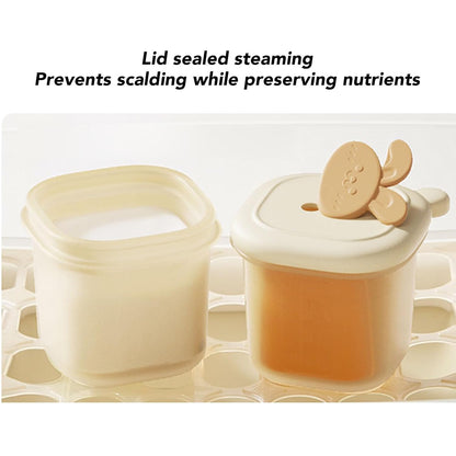 Infant Food Freezer Tray Reusable Silicone Kid Food Keeper Container Meal Storage Box 8 for Homemade Purees