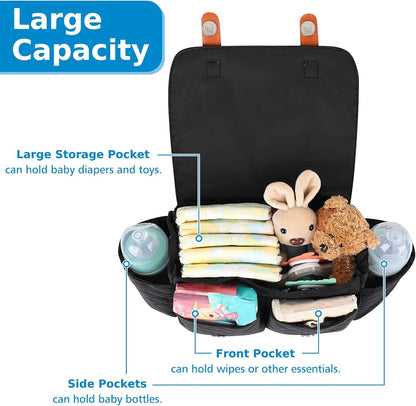 Universal Stroller Organizer, Stroller Bag with Detachable Shoulder Strap and Magnetic Snap Closure, Stroller Caddy Organizer for Uppababy Baby Jogger Britax BOB Umbrella Stroller