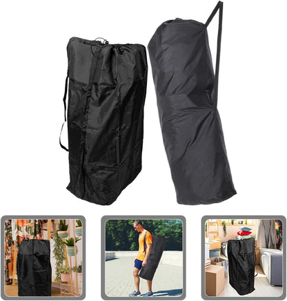 2pcs Stroller Travel Bag Set for Airplane and Car Seat Gate Check Black Umbrella Stroller Shoulder Bag with Double Shoulder Straps for Travel Storage
