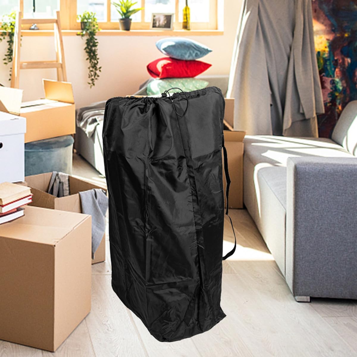 2pcs Stroller Travel Bag Set for Airplane and Car Seat Gate Check Black Umbrella Stroller Shoulder Bag with Double Shoulder Straps for Travel Storage